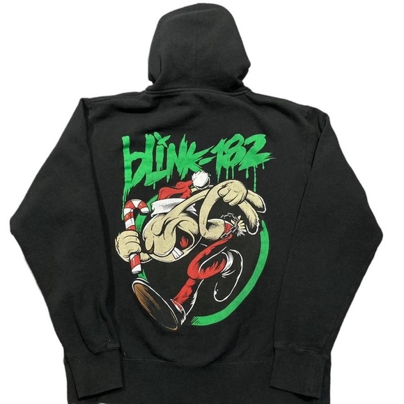Other - RARE! Blink-182 punk bunny Christmas zip up hoodie